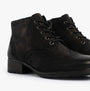 Josef Seibel KATE 11 Womens Brogue Boots Black side view, showcasing lace-up design and leather material.