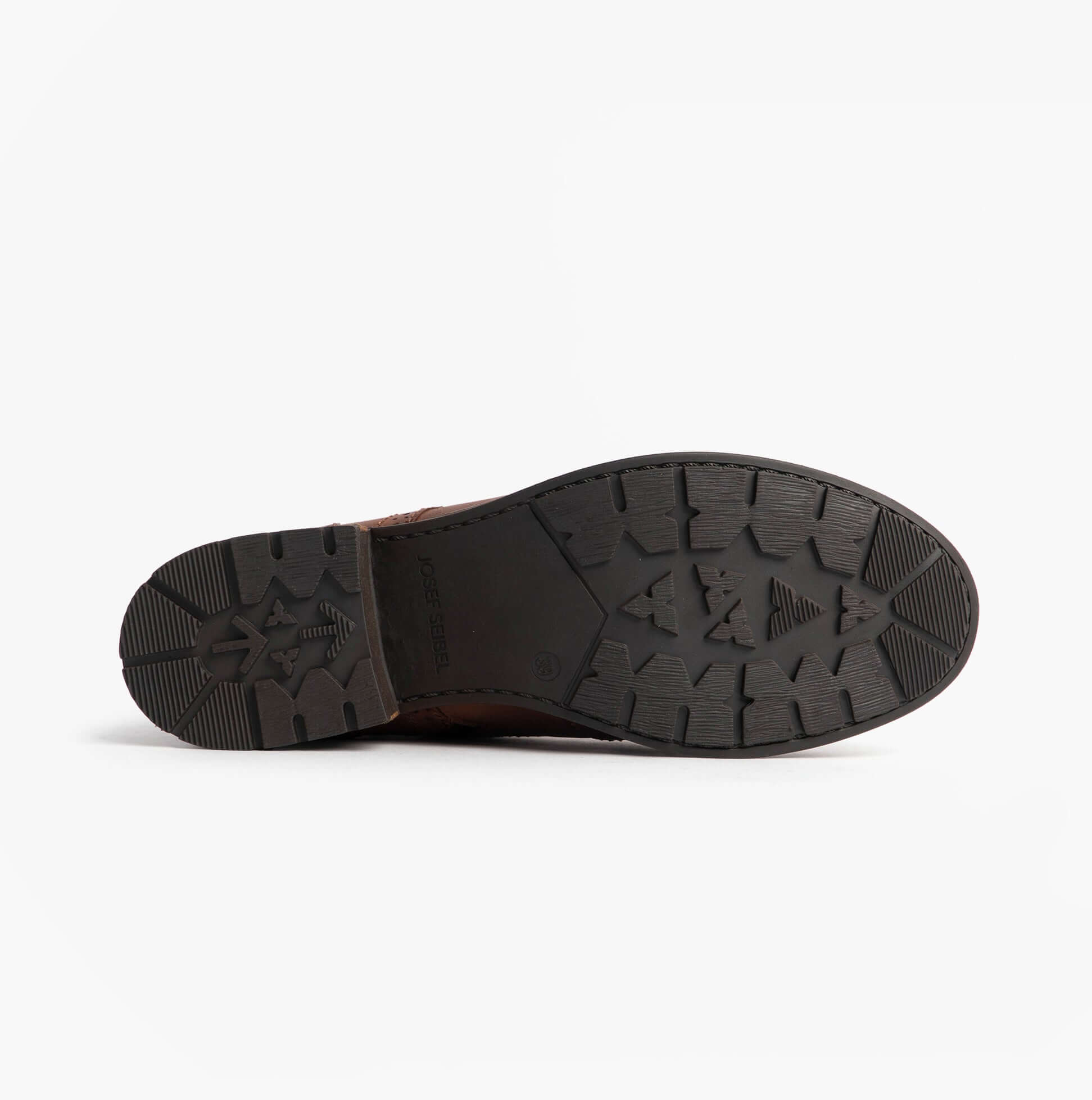 Josef Seibel KATE 11 Womens Brogue Boots Brasil bottom view featuring durable TPR sole with grip pattern.