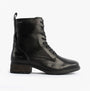 Josef Seibel KATE 50 Womens Waterproof Lace Up Boots Black side view showing leather upper and lace-up design.
