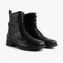 Josef Seibel KATE 50 Womens Waterproof Lace Up Boots Black side view showing leather upper and lace-up design.