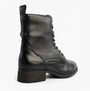 Josef Seibel KATE 50 Womens Waterproof Lace Up Boots Black side view showing leather upper and small heel