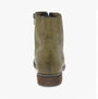 Josef Seibel SANJA 01 Womens Boots Olive rear view showing the leather upper and low heel design.