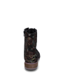 Josef Seibel SANJA 10 Womens Boots Black-Combi back view showing intricate embroidery and round toe design.