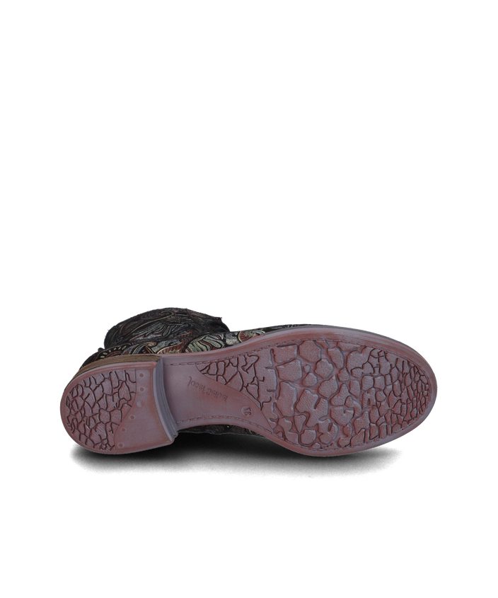 Josef Seibel SANJA01 Womens Boots Black bottom view showing textured TPR sole detail.