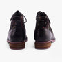 Josef Seibel SANJA 10 Womens Boots Black-Combi rear view showing ankle height and lace-up design.