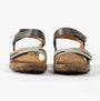 Josef Seibel DEBRA 62 Womens Sandals Indigo-Multi front view showcasing leather straps and rubber sole.