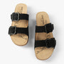 Josef Seibel TONGA 64 Womens Sandals Schwarz top view showcasing adjustable buckles and comfortable design.