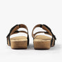 Josef Seibel TONGA 64 Womens Sandals Schwarz back view showing comfortable slip-on design and lightweight sole.