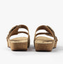 Josef Seibel TONGA 64 Womens Sandals Beige back view showing comfortable slip-on design.