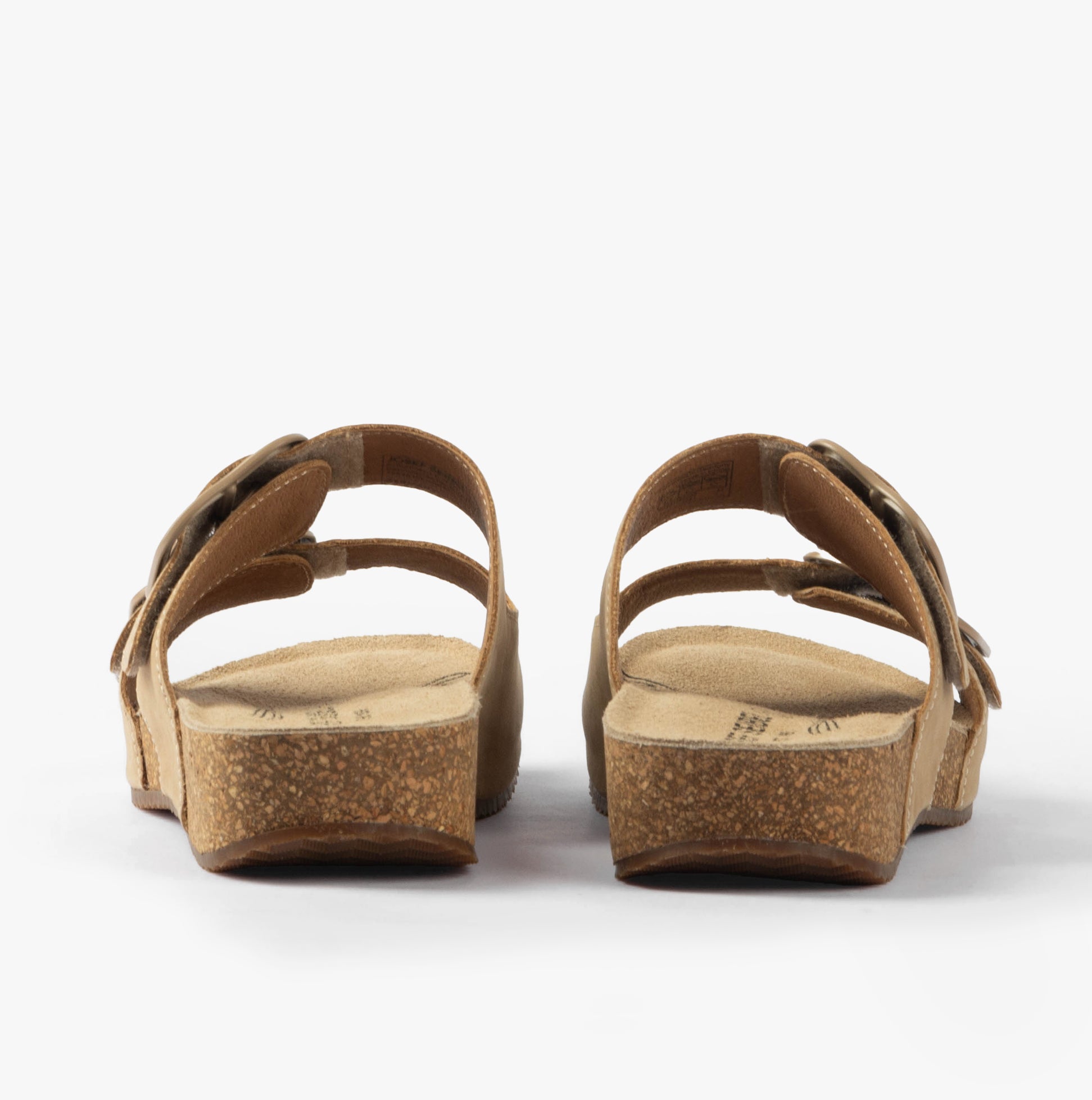 Josef Seibel TONGA 64 Womens Sandals Beige back view showing comfortable slip-on design.