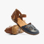 Josef Seibel ROSALIE 04 Womens Sandals Shark-Kombi side view showcasing cutout design and leather upper.