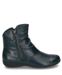 Josef Seibel NALY 24 Womens Boots Petrol side view showcasing leather upper and zip closure.