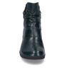 Josef Seibel NALY 24 Womens Boots Petrol front view showcasing leather upper and round toe design.