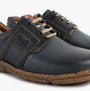 Josef Seibel NEELE 44 Womens Lace Up Leather Shoes Ocean, side view showcasing leather upper and comfortable design.
