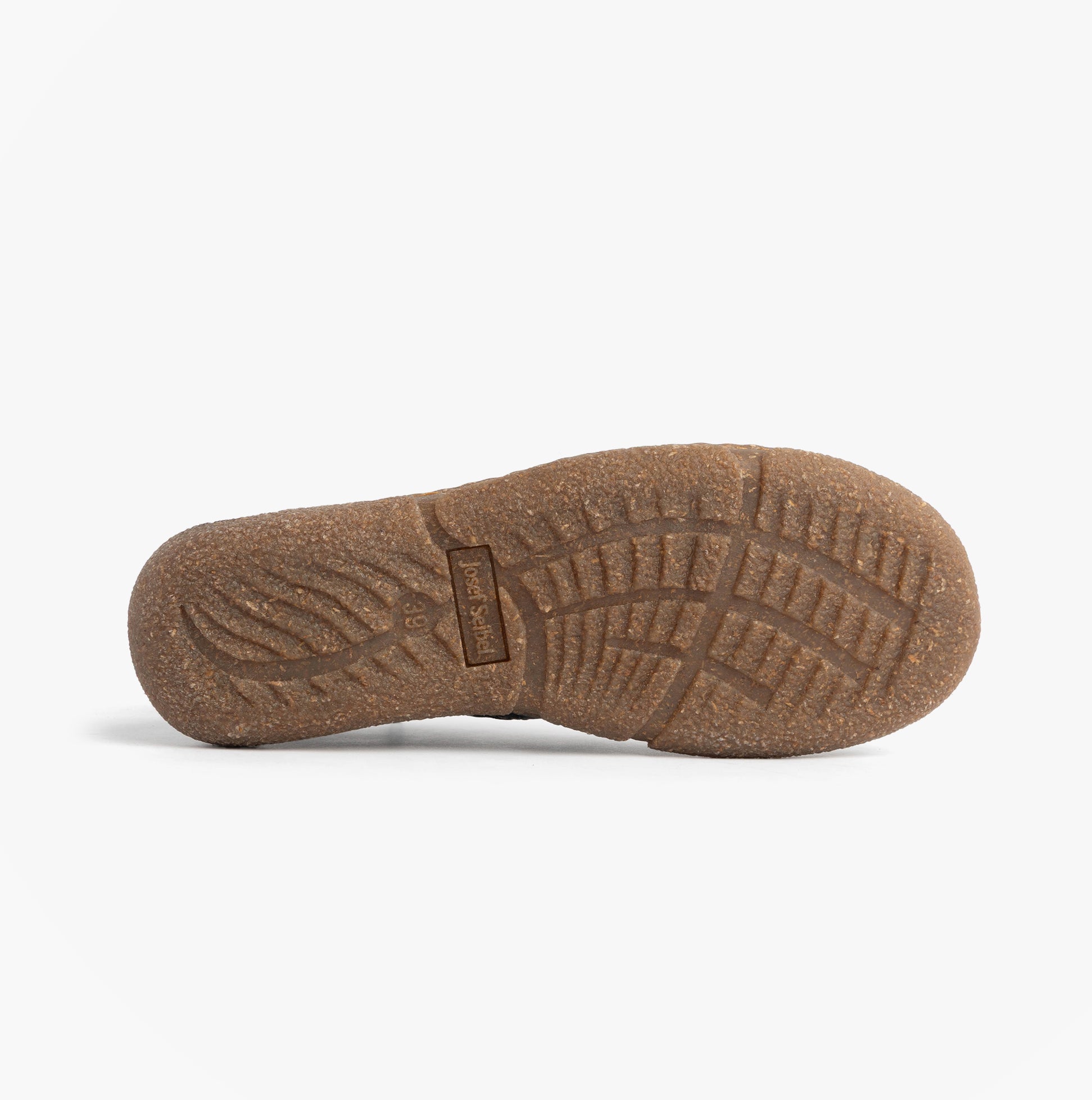 Josef Seibel NEELE 46 Ladies Lace Up Ankle Boots Ocean sole bottom view showing tread design and material texture.