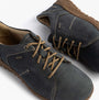 Josef Seibel RUBY 50 Womens Lace Up Casual Shoes Indigo Blue top view showcasing comfort leather design.