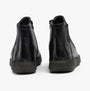 Josef Seibel ANNA 04 Womens Boots Black back view with zippers showcasing leather upper and low heel.