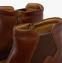 Detail view of Josef Seibel ANNA 04 Womens Boots Brown showing the zippers and upper leather finish.