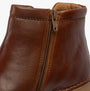 Josef Seibel ANNA 04 Womens Boots Brown detail view of zipper and leather upper