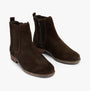 Josef Seibel SIENNA 02 Womens Boots Brown side view showing suede upper and low heel.