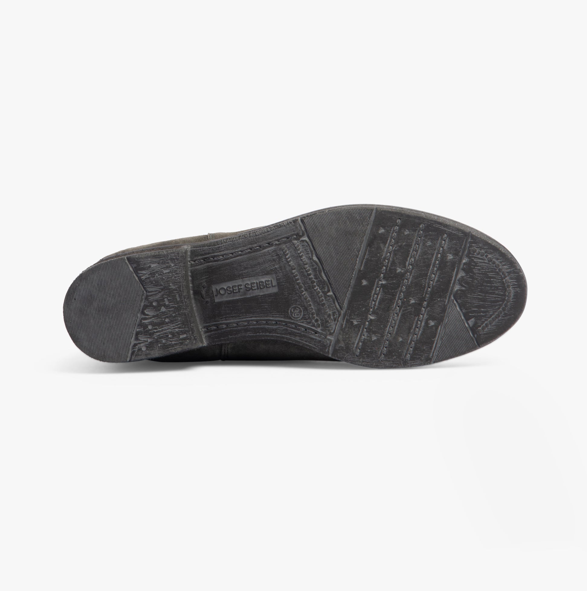 Josef Seibel SIENNA 02 Womens Boots Grey sole view with textured TPR material and brand logo.