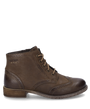 Josef Seibel SIENNA 75 Womens Boots Camel side view of ankle boots with lace-up design and round toe.