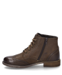 Josef Seibel SIENNA 75 Womens Boots Camel side view showcasing leather upper and lace-up closure.