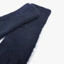 Joules EFFIE Womens Gloves Navy side view, showcasing soft material and detailed texture.
