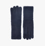 Joules EFFIE Womens Gloves Navy, front view, showcasing soft material and knitted design.