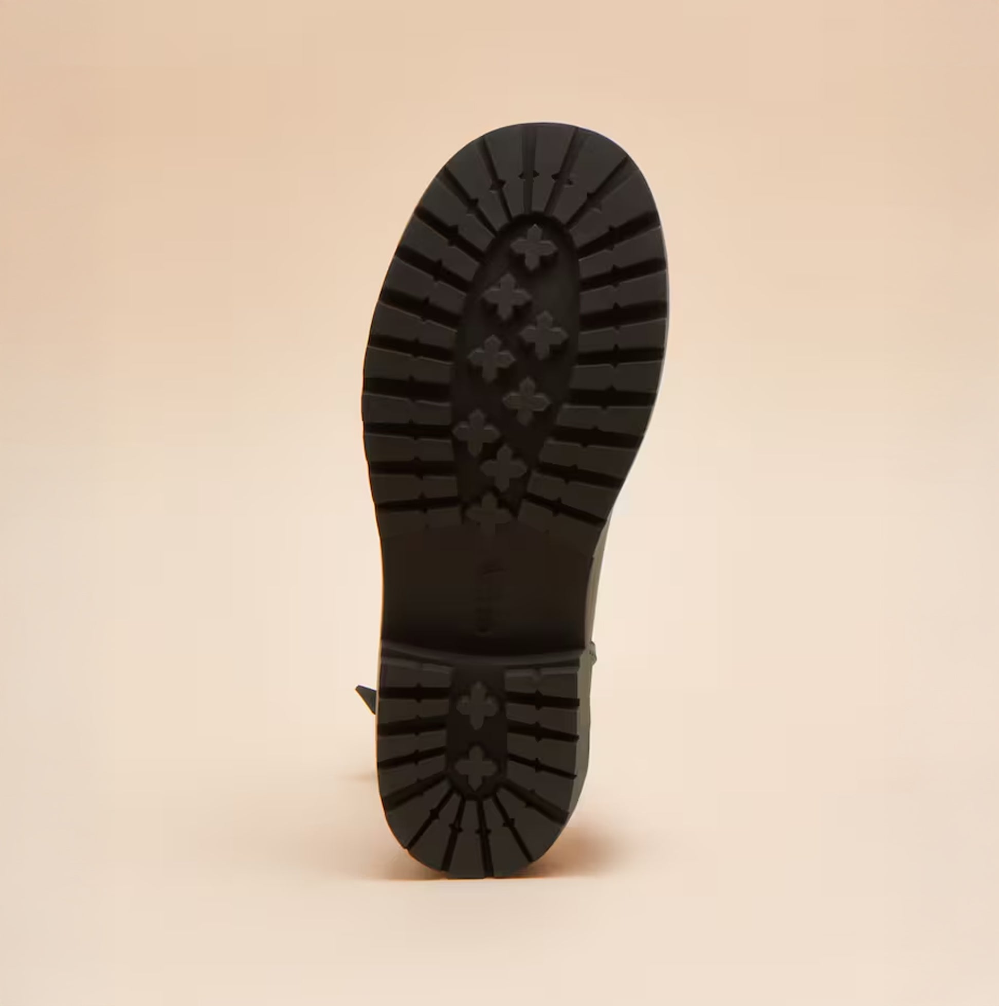 Joules WISTOW Womens Wellies Chocolate Brown sole view showcasing grip and waterproof features.
