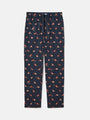 Joules DOZER Pyjama Bottoms Game Birds front view, featuring a relaxed fit and side pockets.