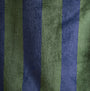 Joules MONTAGUE Mens Night Gown Navy Green Stripe detail view showing fabric texture and color pattern.