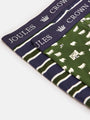 Joules CROWN JERSEY Mens 2-Pack Boxers Flocks Sake, top view of boxers featuring various colors and patterns.
