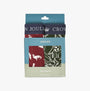 Joules CROWN JERSEY Mens Boxers Cock & Balls front view in gift packaging showcasing 2 pack with colorful designs.