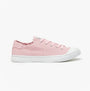 Joules COAST PUMP Womens Trainers Pink side view with lace-up closure and rubber sole.