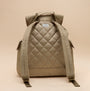 Joules CAMBECK NYLON RUCKSACK Womens NEUTRAL back view showcasing quilted design and adjustable straps.