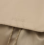 Joules CAMBECK NYLON RUCKSACK Womens NEUTRAL close-up view of logo on beige fabric.