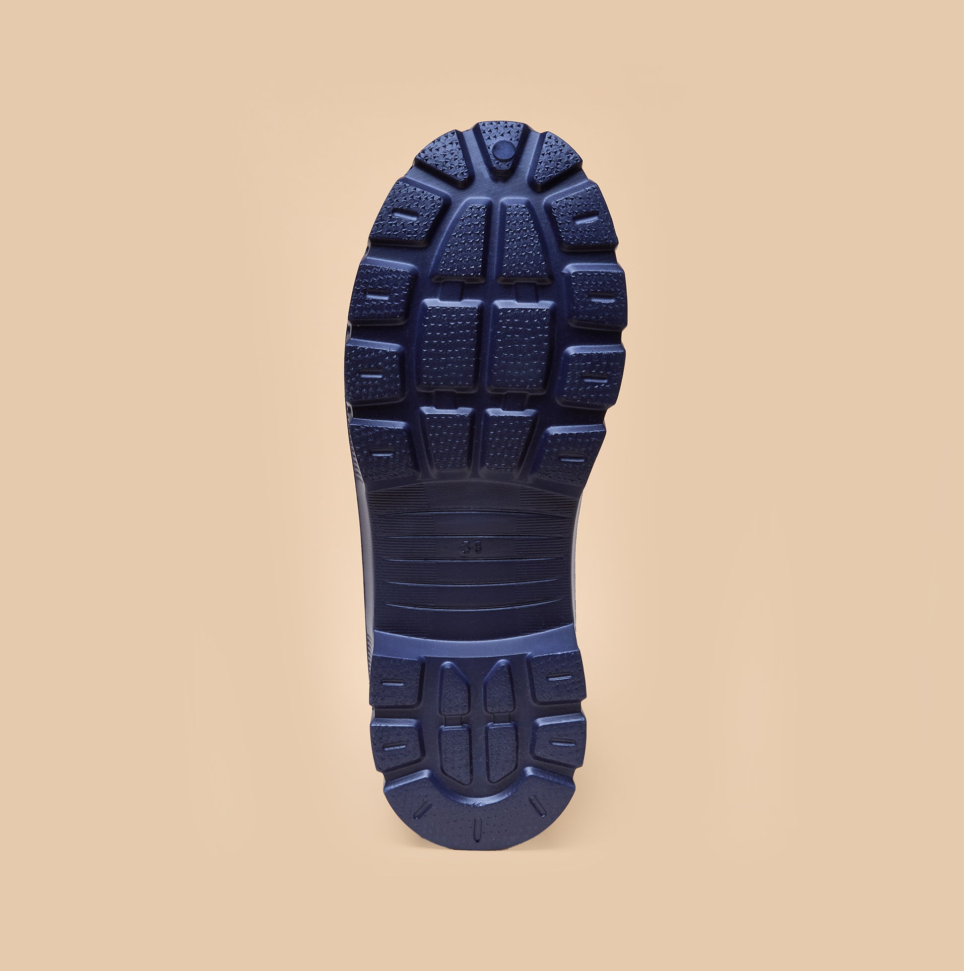 Joules RAINDANCE Lightweight Wellies Navy bottom sole view with grip pattern and EVA material detail.