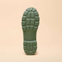 Joules RAINDANCE Lightweight Wellies Khaki Green outsole view showcasing the textured tread and grip pattern.