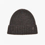 Joules HAMMOND Mens Beanie Grey front view, knitted with vibrant specks, warm and stylish headwear.