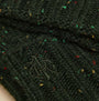Joules HAMMOND Mens Gloves Green detail view showing texture and embroidered logo on fabric.