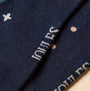 Joules EVERYDAY Womens Socks Multi Navy detail view showing fabric texture and design elements.