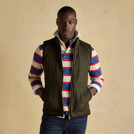 Joules MAYNARD Mens Gilet Green
