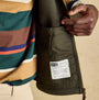 Joules HERITAGE FLEECE Mens Gilet Green detail view of inner pocket with label