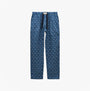 Joules DOZER Mens Pyjama Bottoms Blue front view featuring relaxed fit and cotton material.
