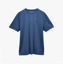 Joules RUGBY CLUB TEE Mens T-Shirt Blue front view, short sleeve, 100% cotton, breathable fabric.