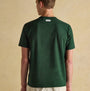 Joules RUGBY CLUB TEE Mens T-Shirt Green back view showcasing the 100% cotton material.