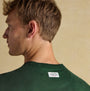 Joules RUGBY CLUB TEE Mens T-Shirt Green back view showcasing the brand tag on the neckline.