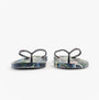 Joules SUNVALE Womens Flip Flops Navy Mosaic Floral front view showing floral design and slip-on styling.