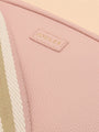 Joules TRENT Womens Cross Body Bag Pale Pink detail view showing logo tag and textured material